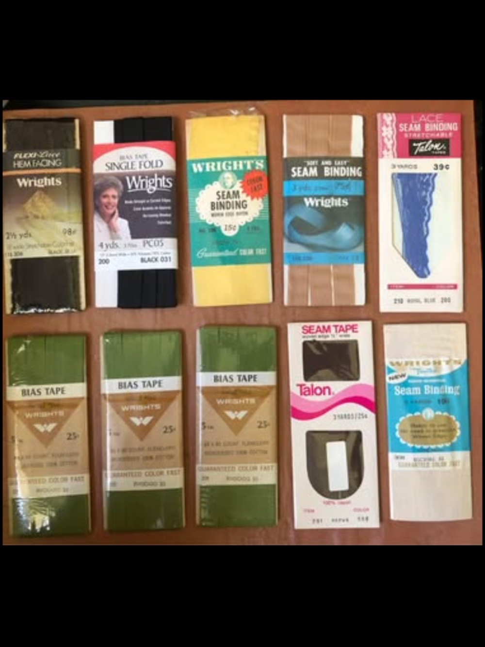 Sewing notions, seam, tape bundle